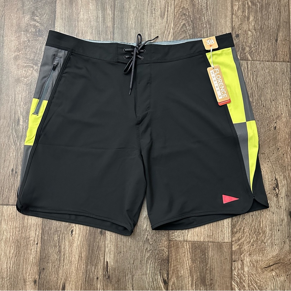Florence Marine X Stretch Boardshort Men’s Size 38 Black